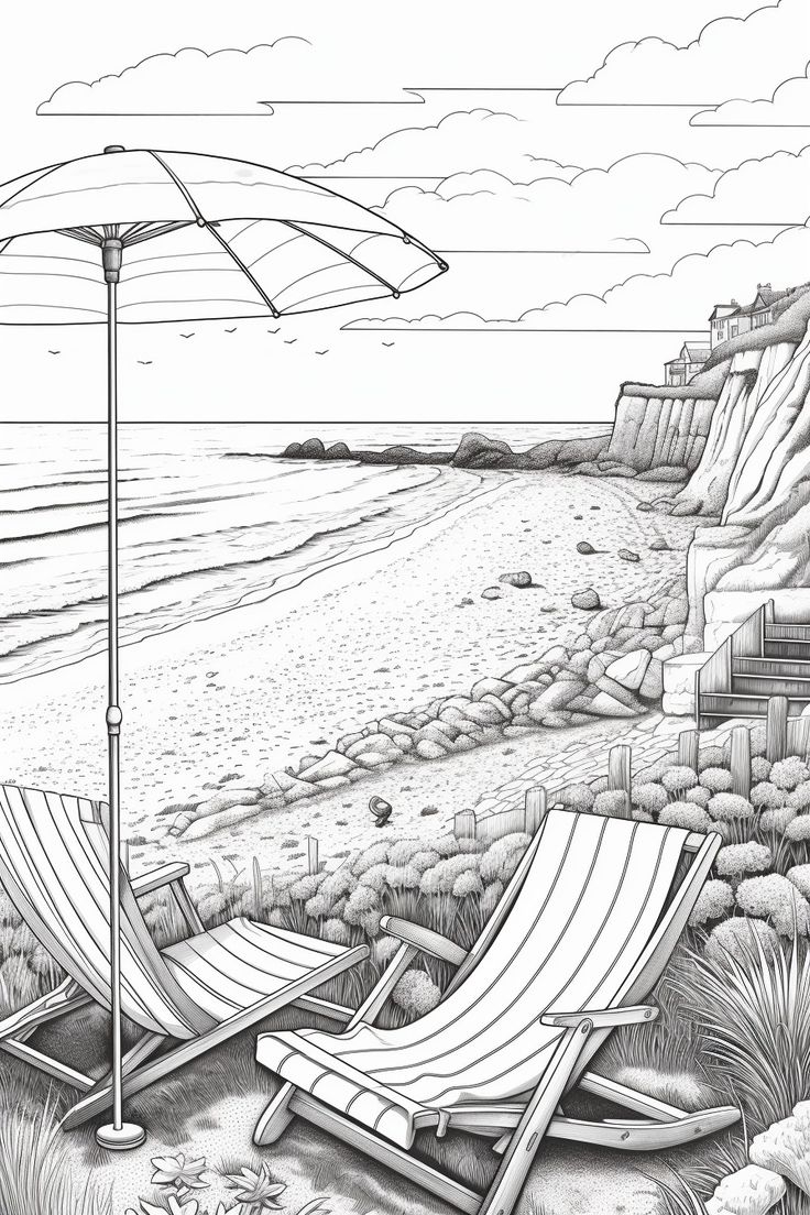 Free Printable Beach Coloring Pages For Kids In 2024 Beach Coloring