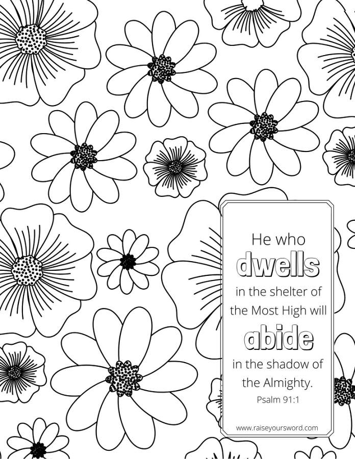 Free Printable Bible Coloring Pages With Scriptures
