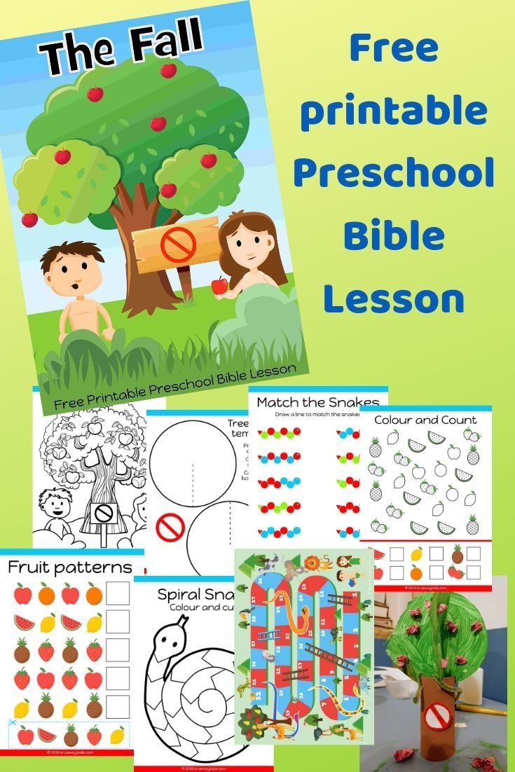Free Printable Bible Lesson For Preschool Children Teaching The Free 