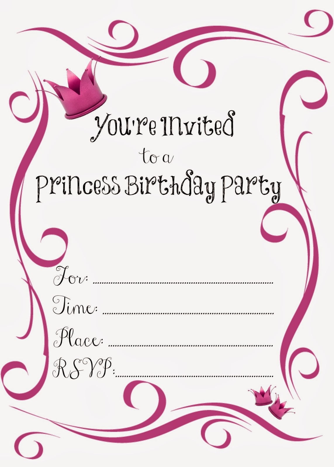 free printable invite templates