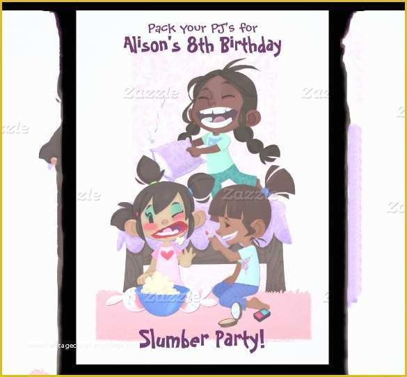 Free Printable Birthday Sleepover Invitation Templates Of 13 Creative 