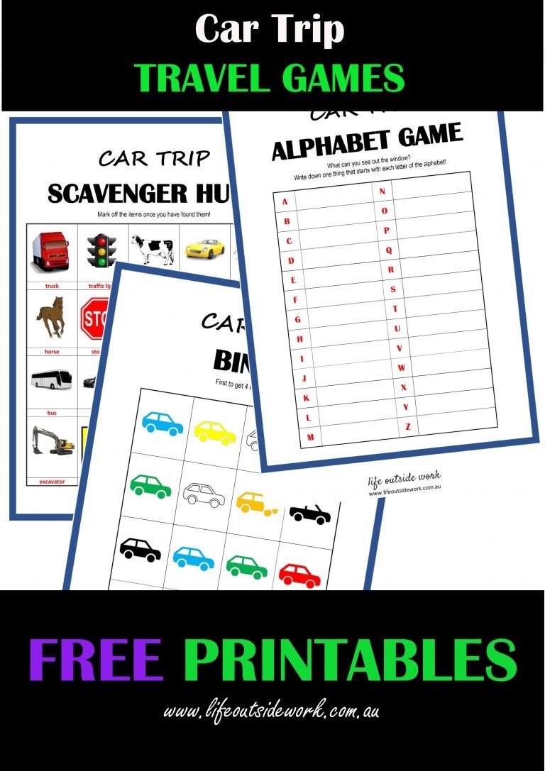 Free Printable Car Ride Games Free Printable