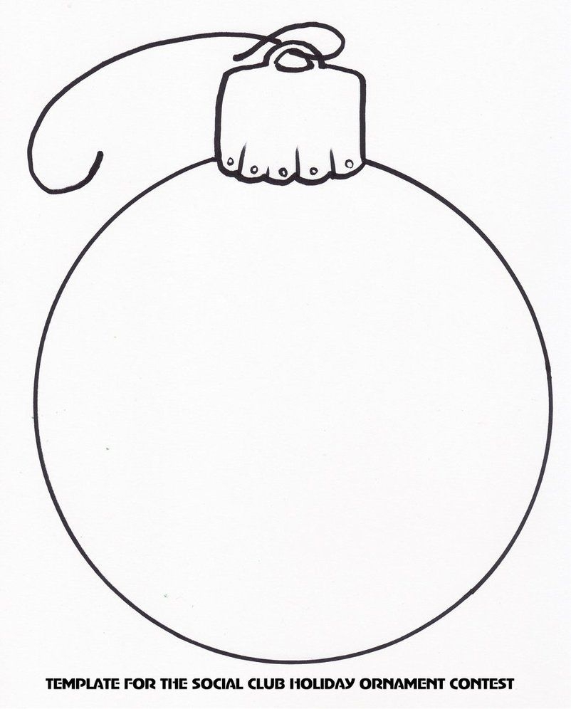 Free Printable Christmas Ornament Template Robert J Plunkett