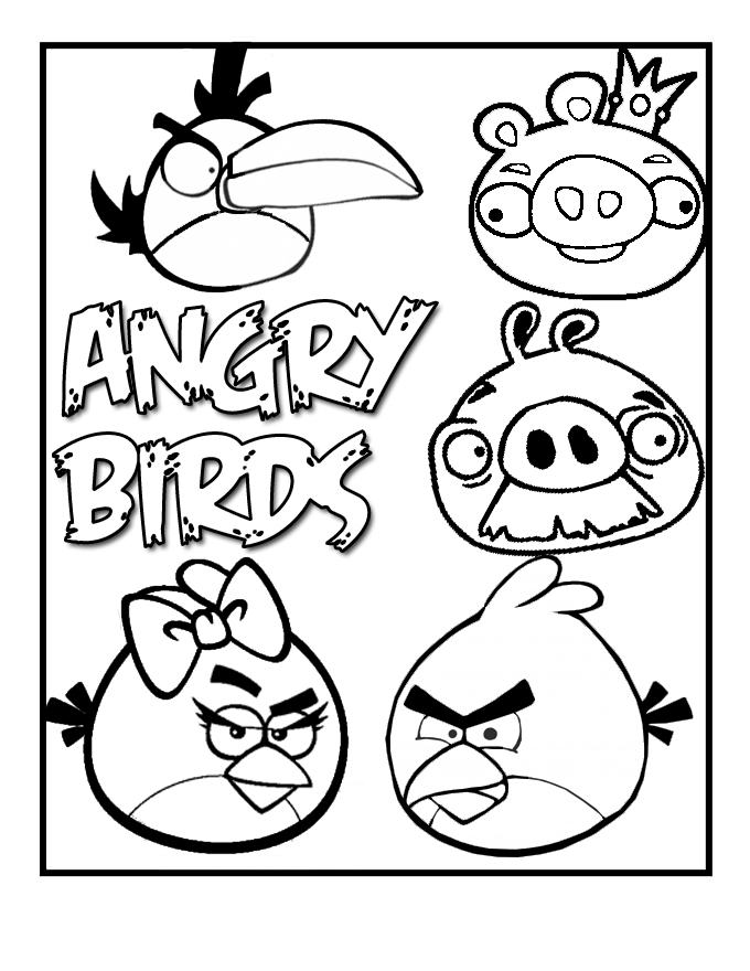 Free Printable Coloring Pages Cool Coloring Pages Angry Birds 
