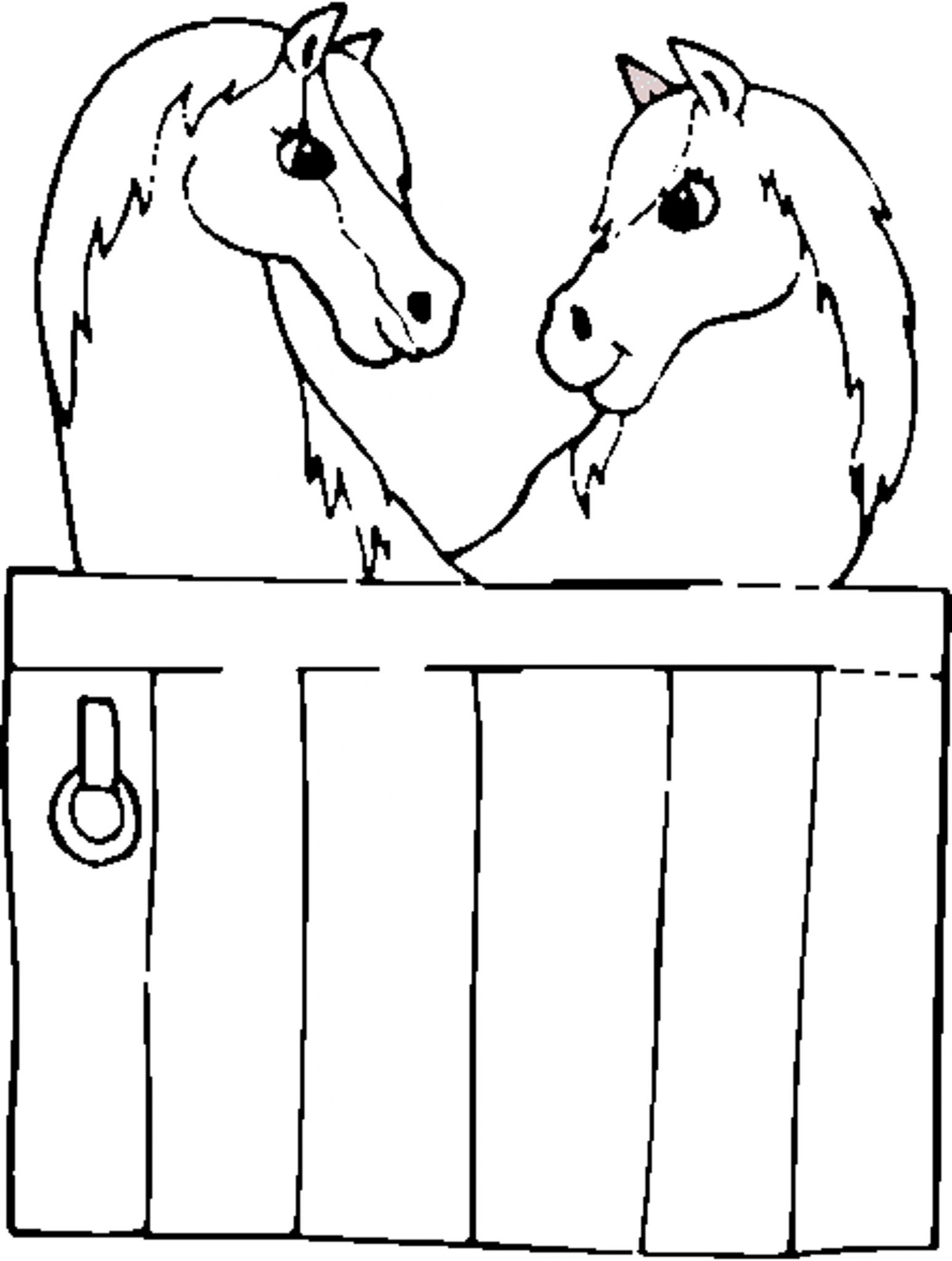 free printable coloring pages horses
