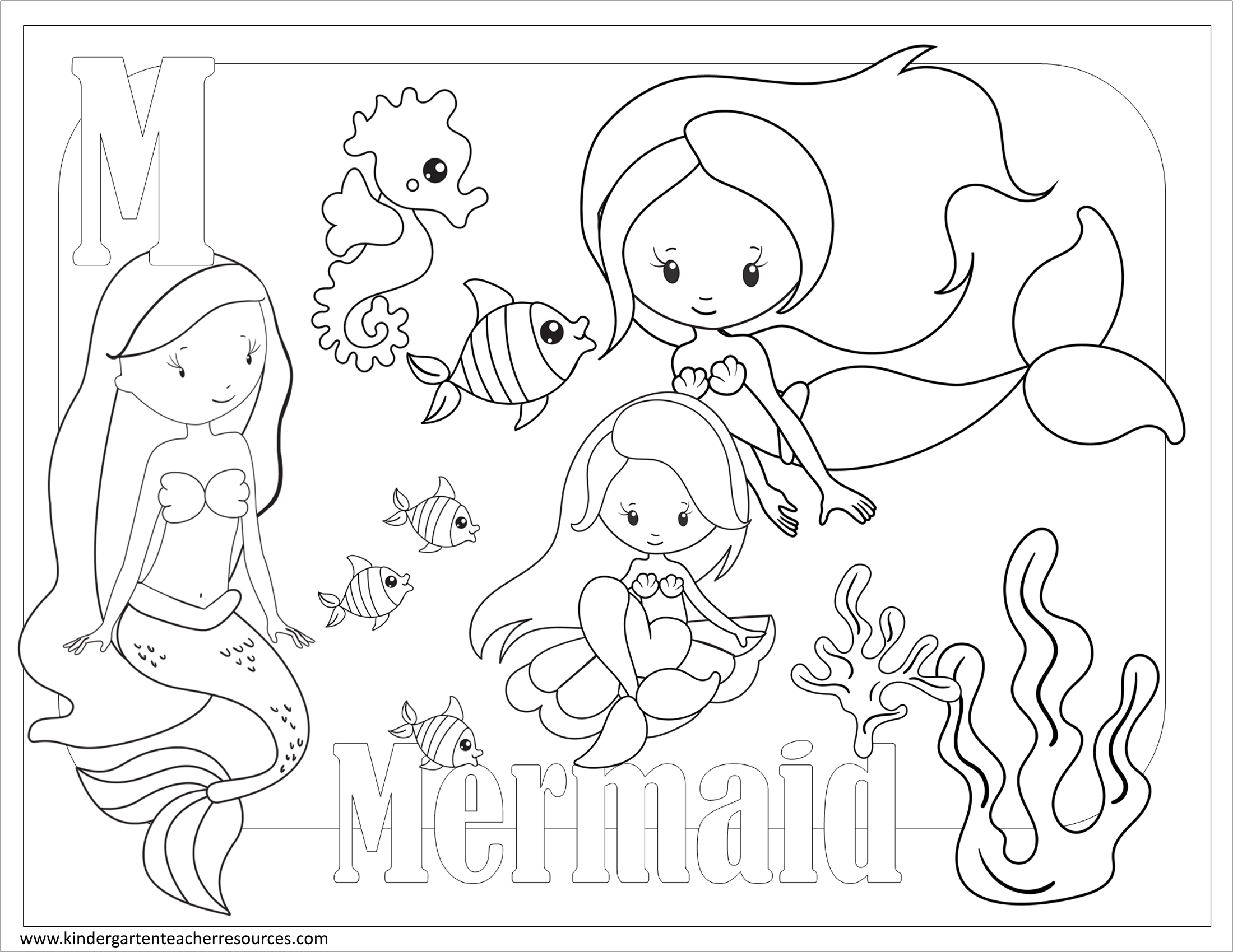 kindergarten coloring pages free
