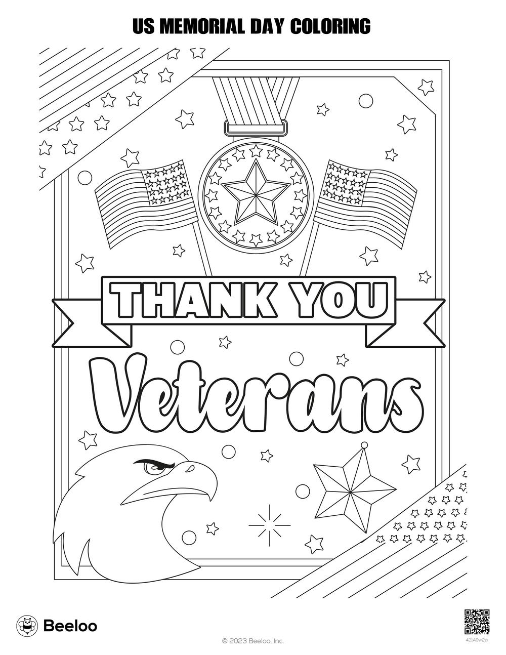 memorial day coloring worksheets