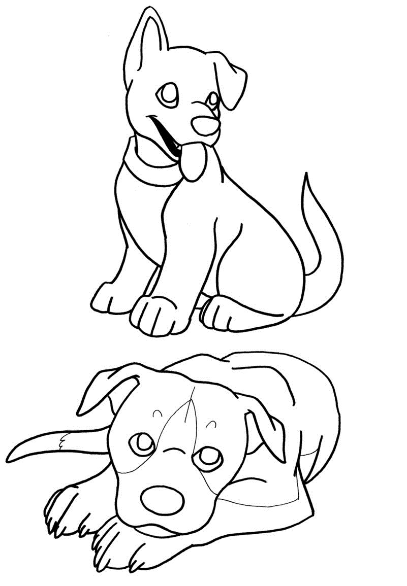 free printable coloring pages of puppies