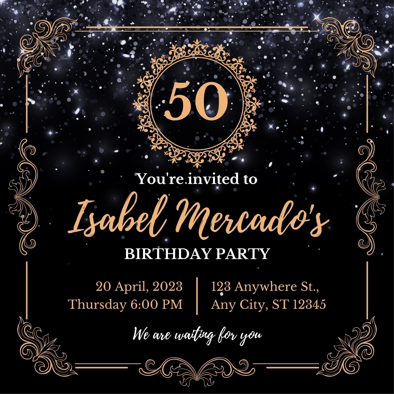 aesthetic birthday invitations templates