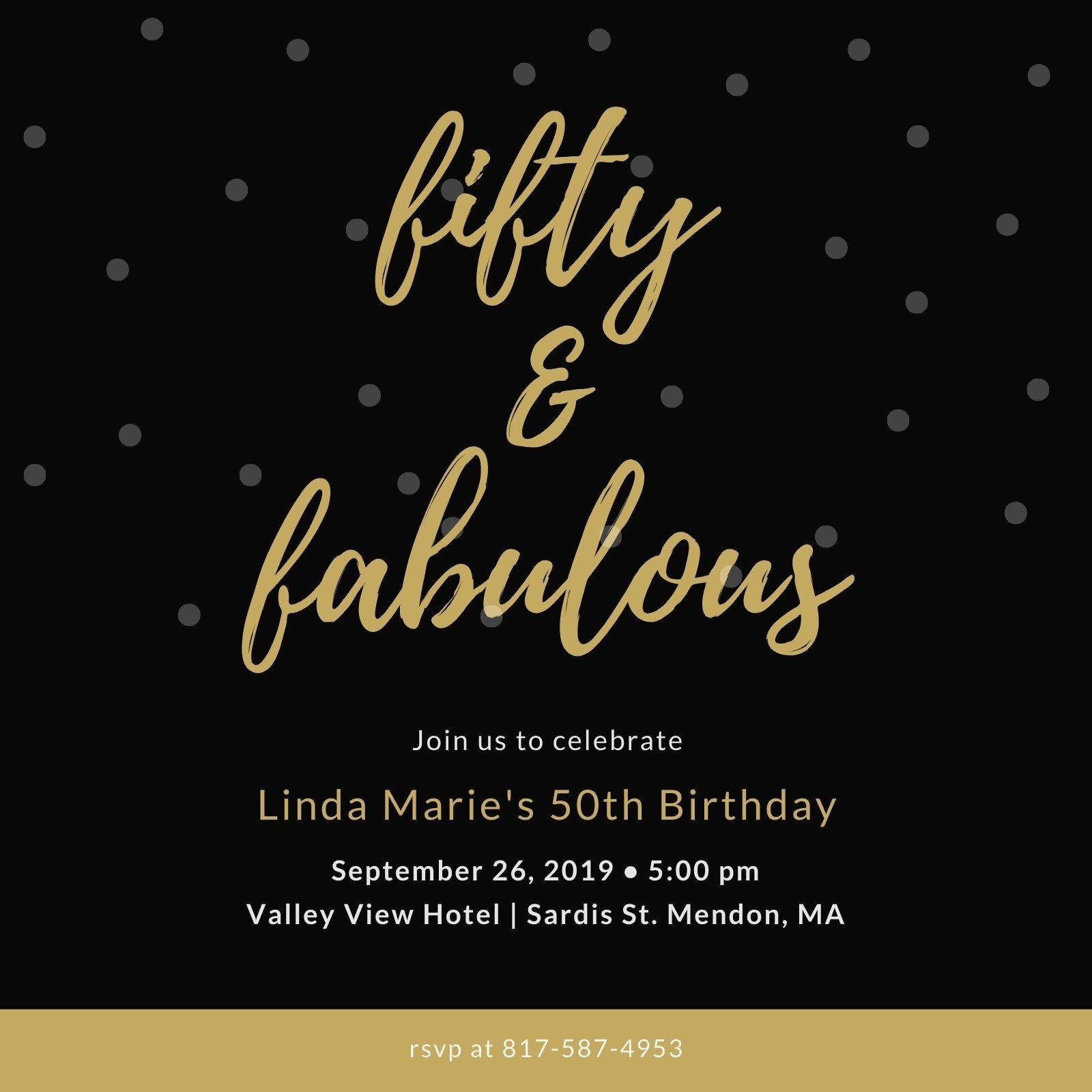 50th party invitations templates free