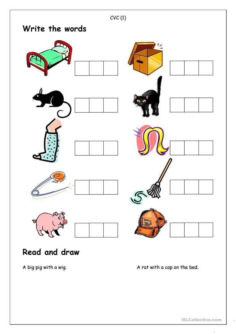 cvc worksheets free