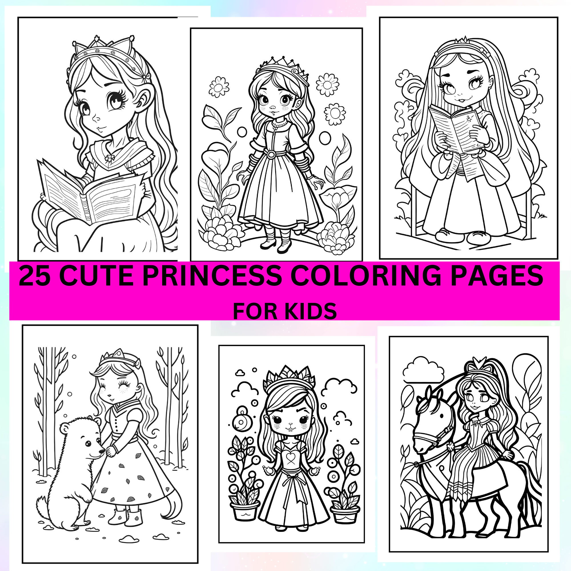 princess printable coloring pages free