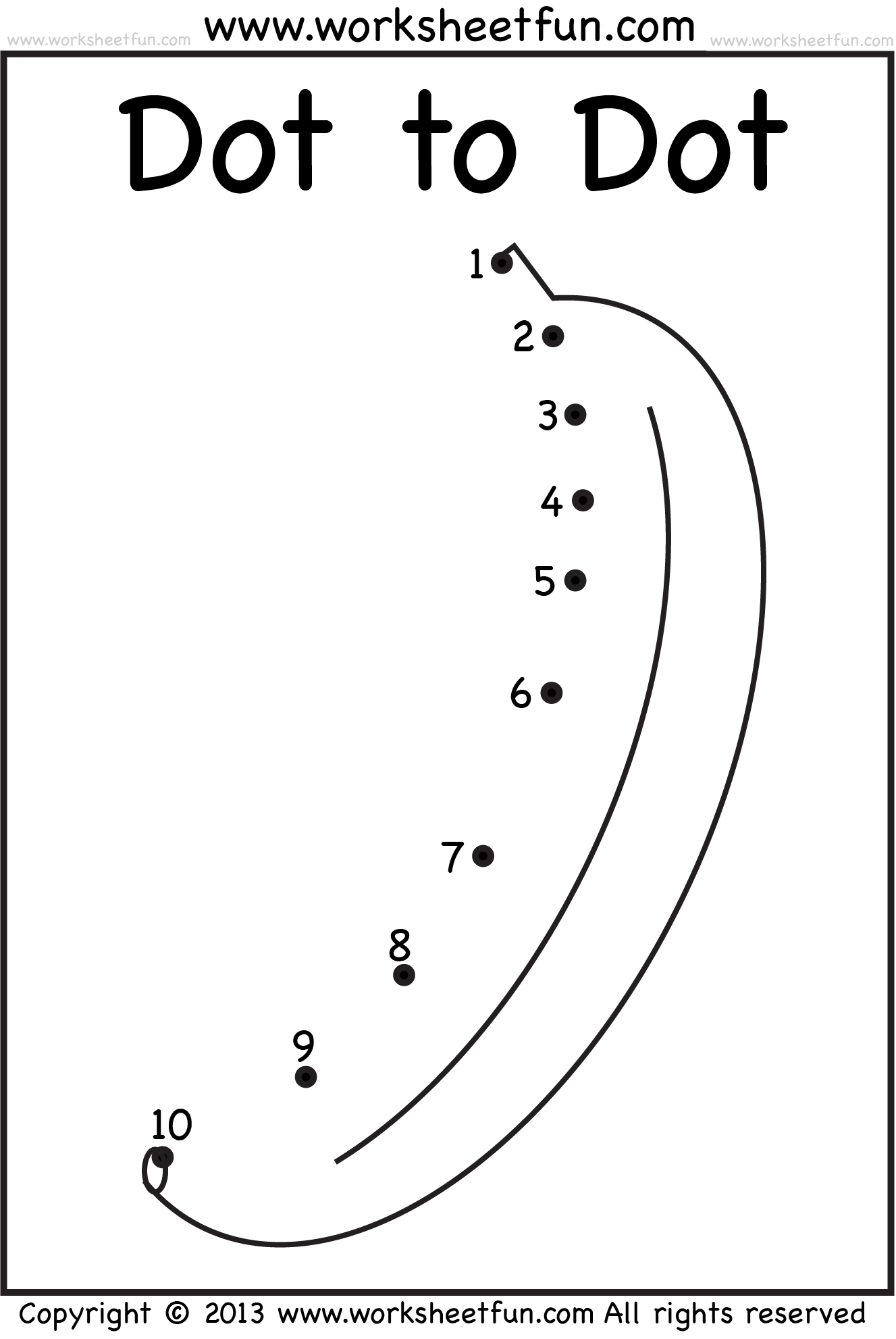 Free Printable Dot To Dot Worksheets