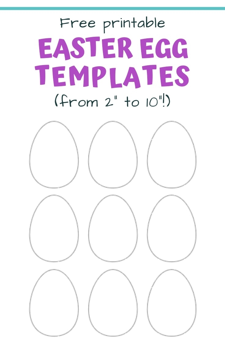free printable easter egg templates