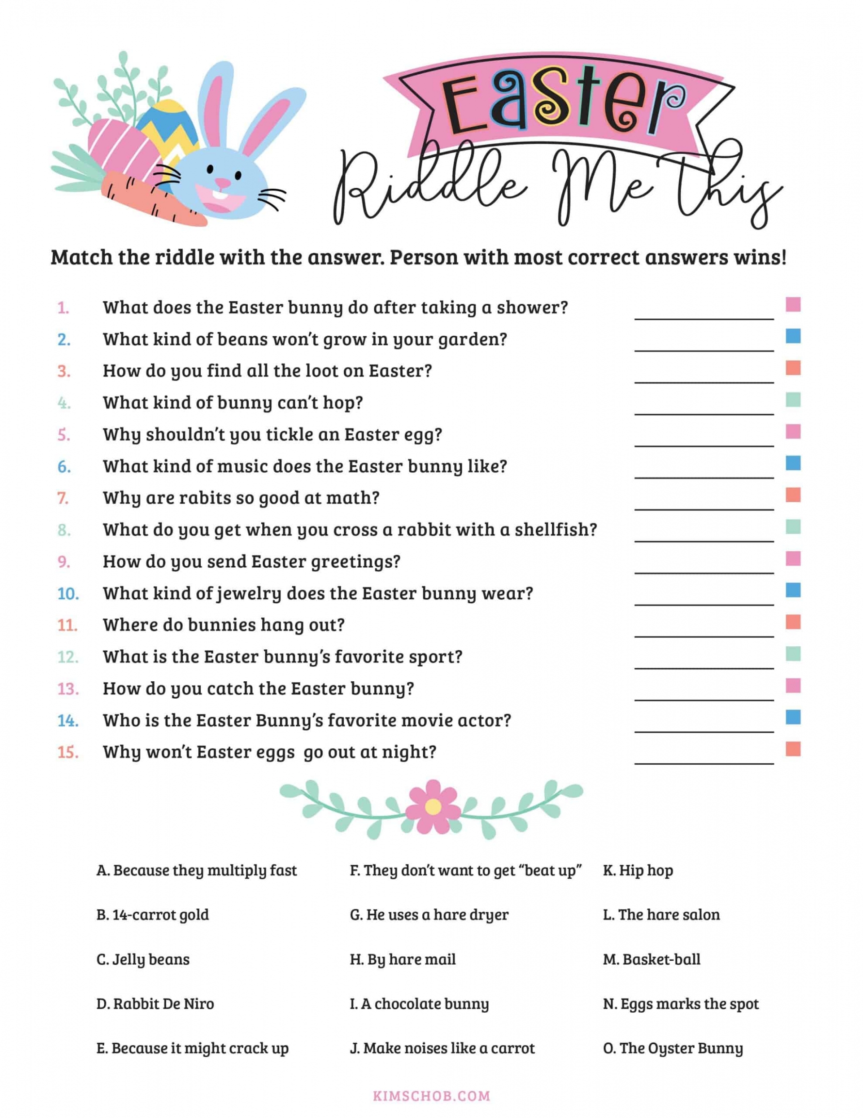 free printable easter games for kids