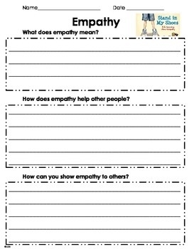 free printable empathy activities for kids
