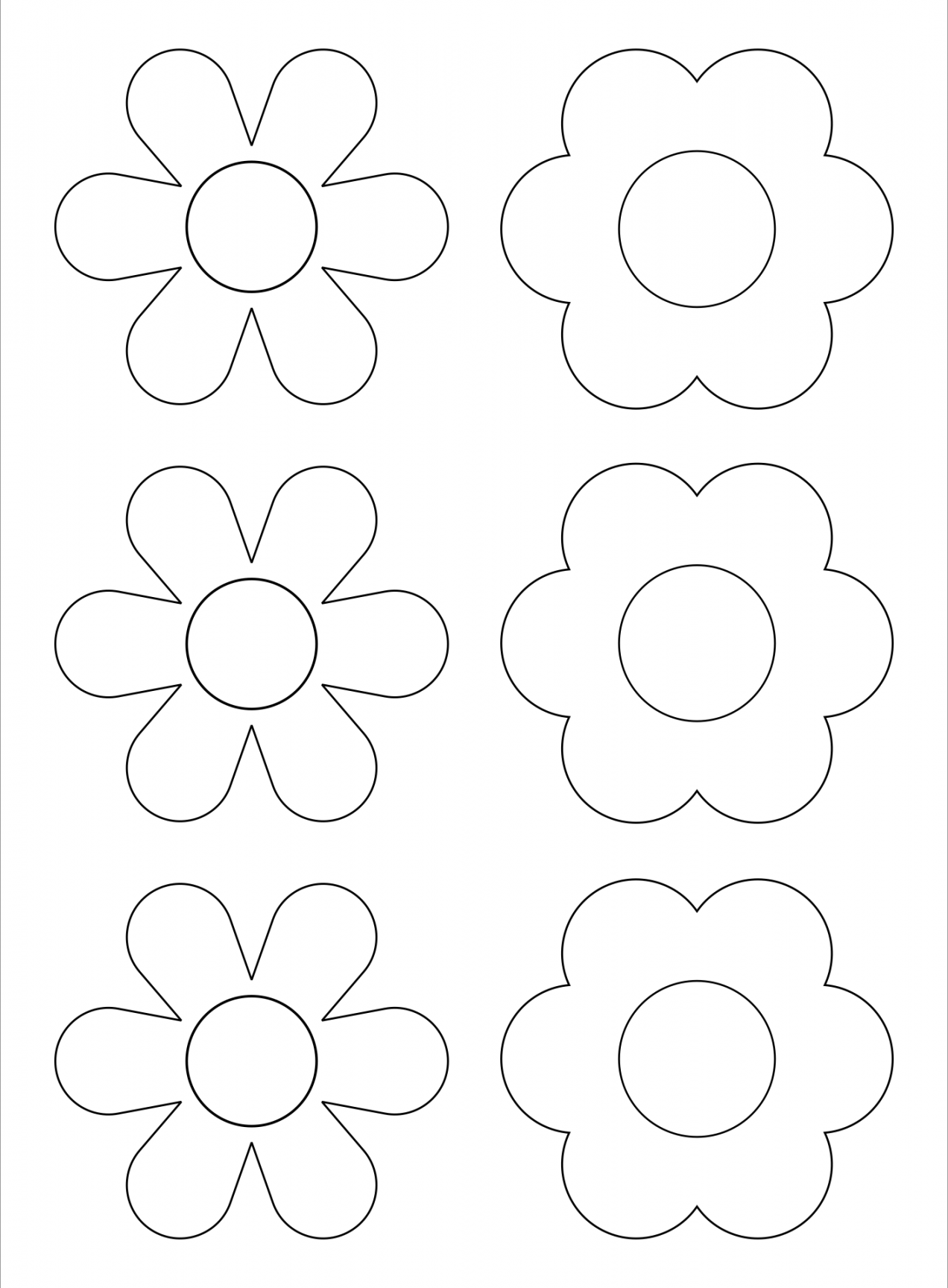 flower templates printable free