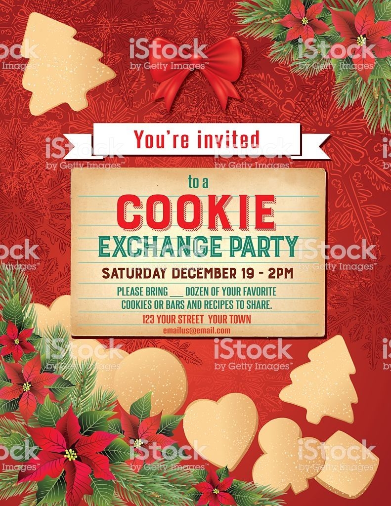 Free Printable Free Cookie Exchange Invitation Templates
