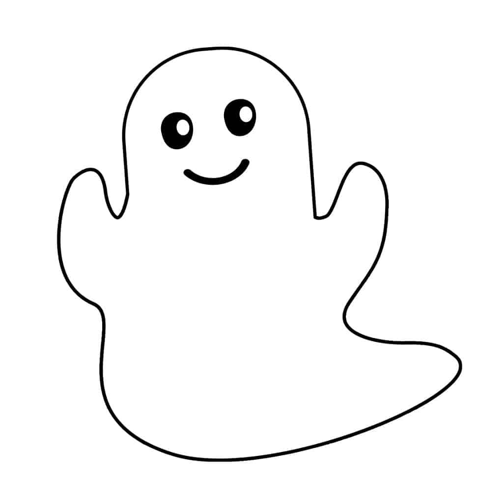 free printable ghost template printable