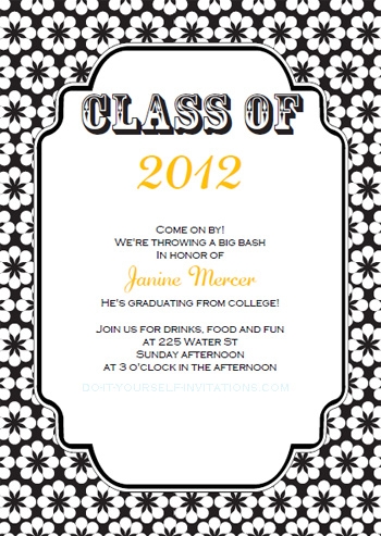 free printable template free graduation invitations