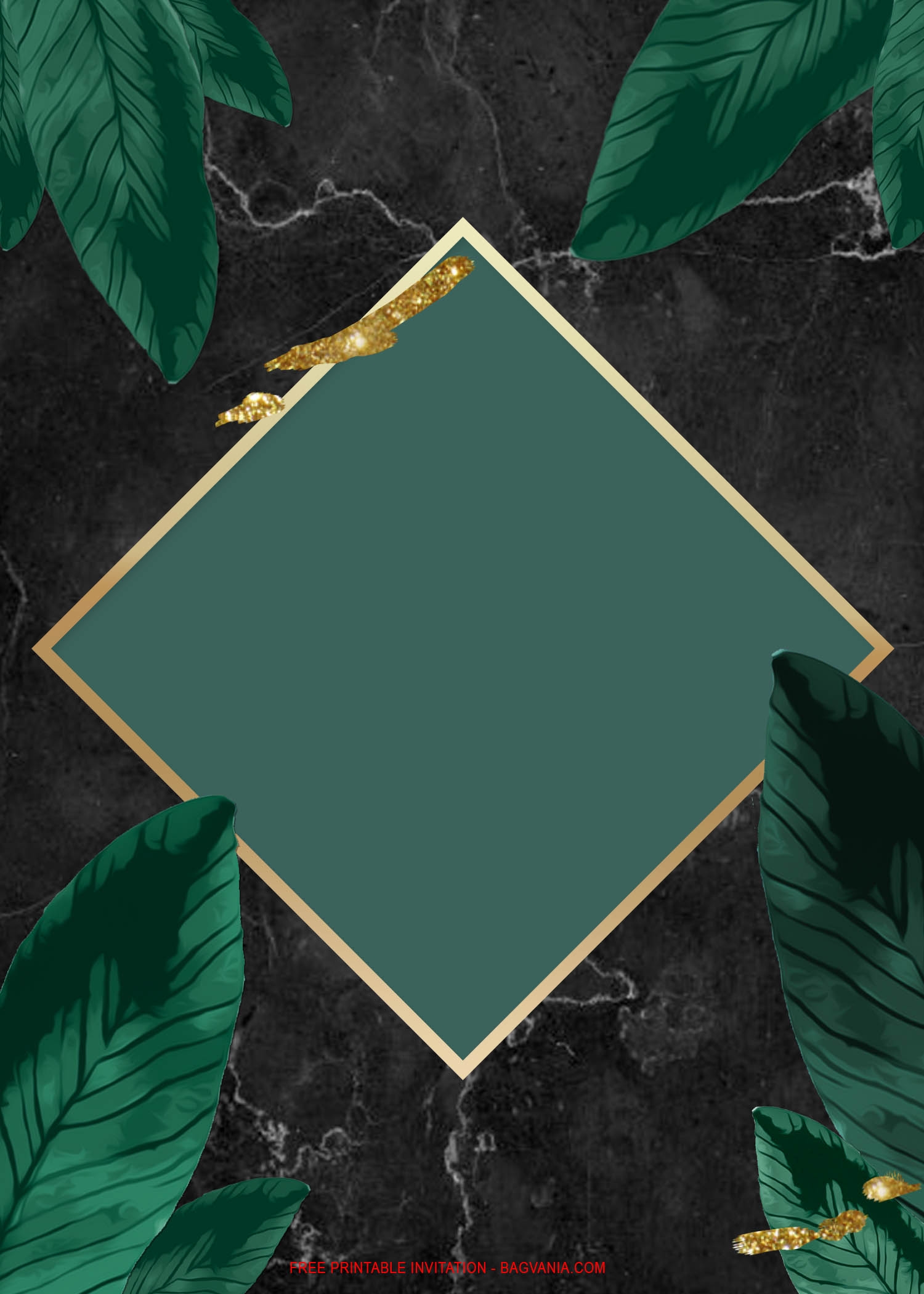  FREE Printable Green Tropical Party Invitation Templates FREE 