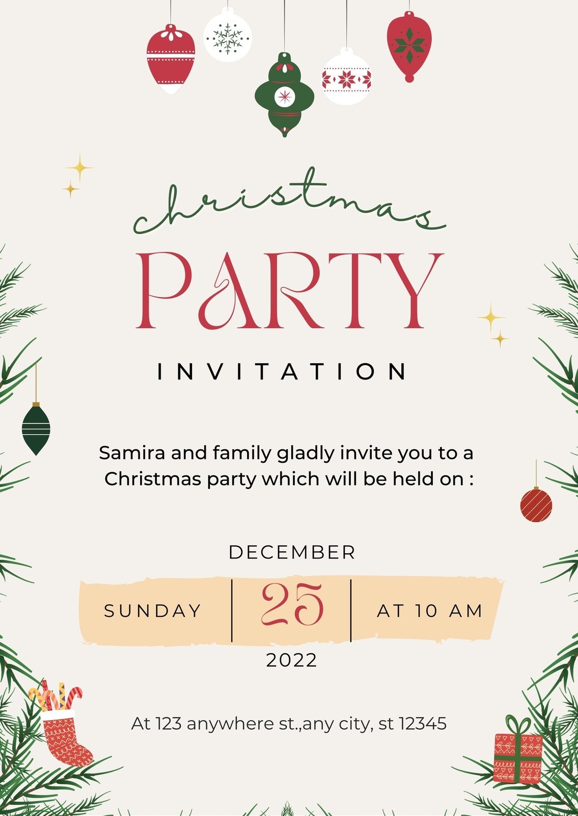 Free Printable Holiday Invitation Templates Download Free Printable 
