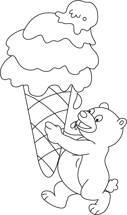 free ice cream coloring pages