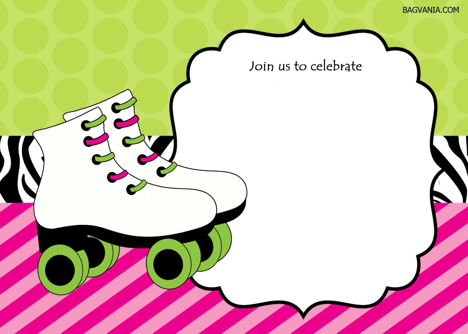 FREE Printable Ice Skating Birthday Invitations Template FREE 