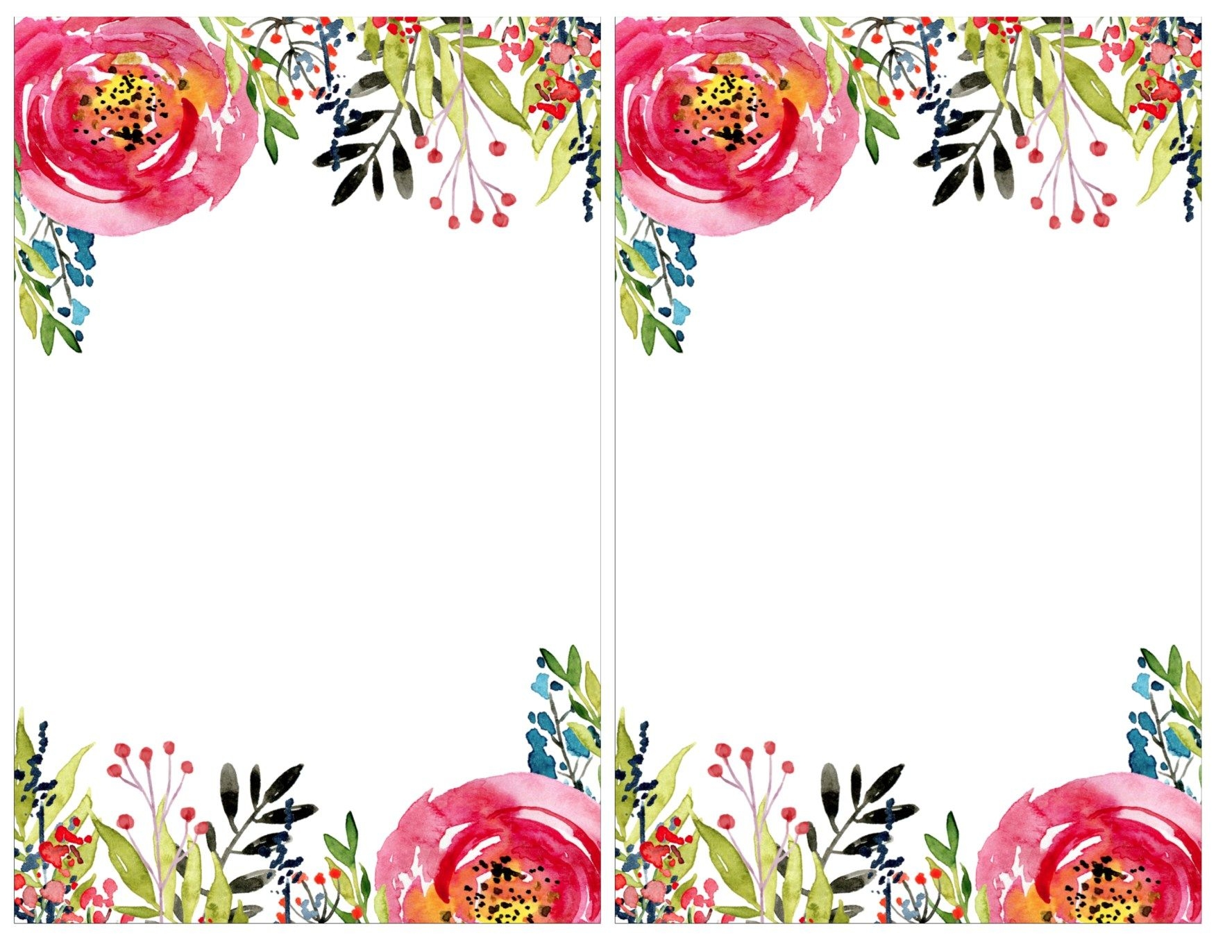 floral invitations templates free