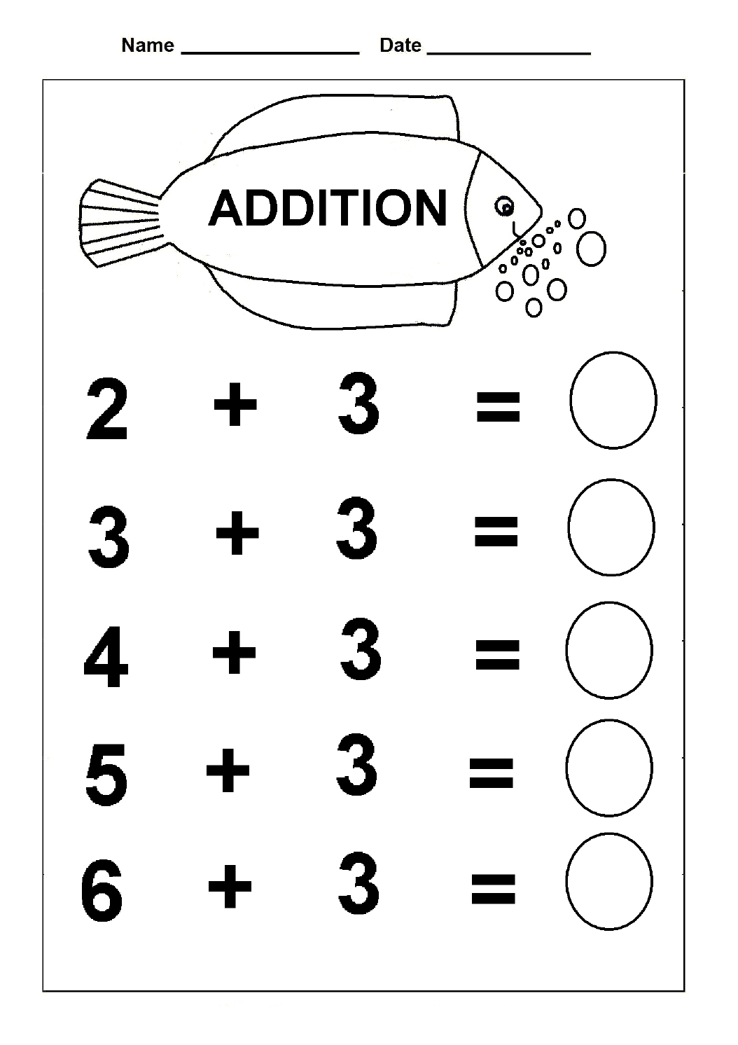kindergarten math worksheets printable