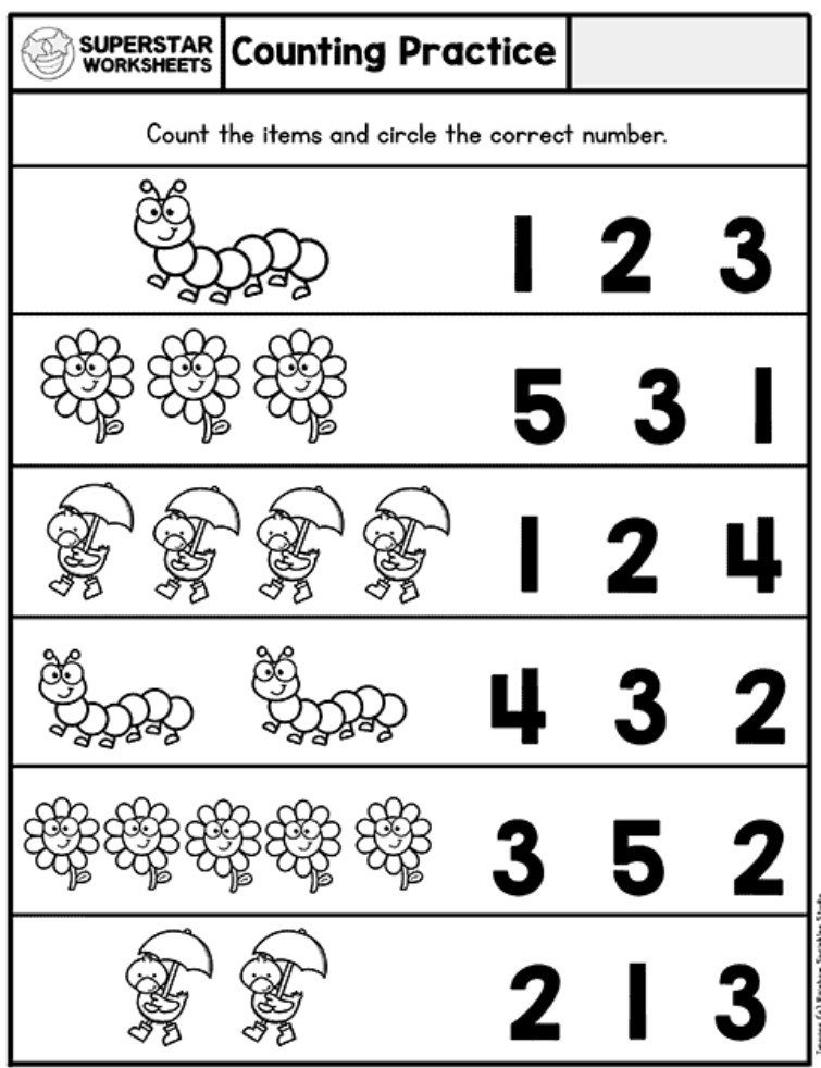 printable worksheets for kindergarten free