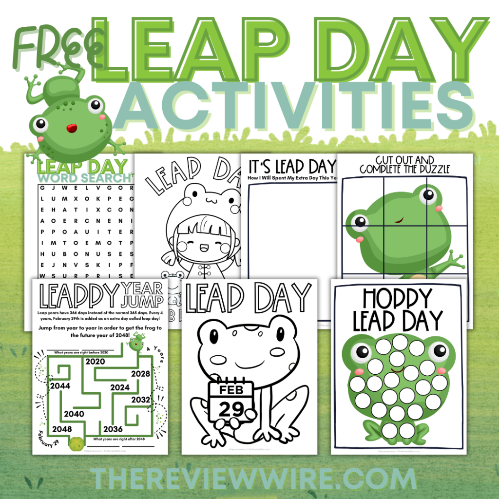Free Printable Leap Day Activities The Review Wire In 2024 Craft