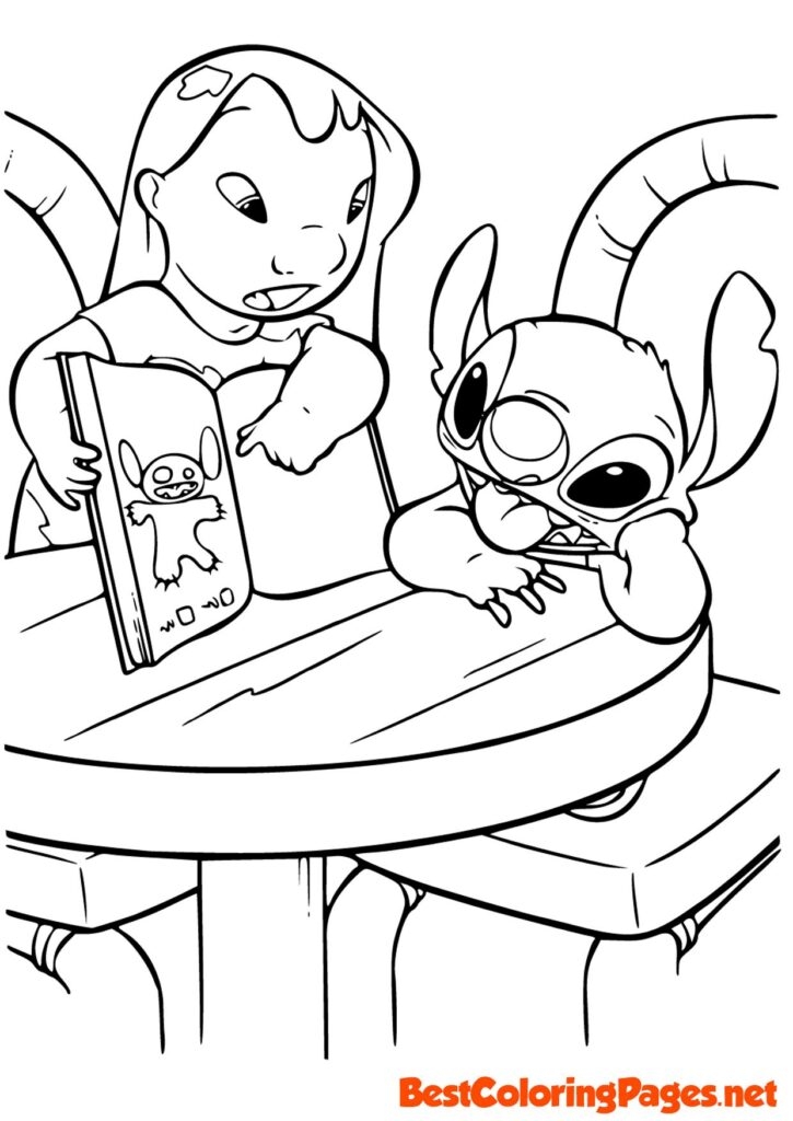 lilo and stitch coloring pages free