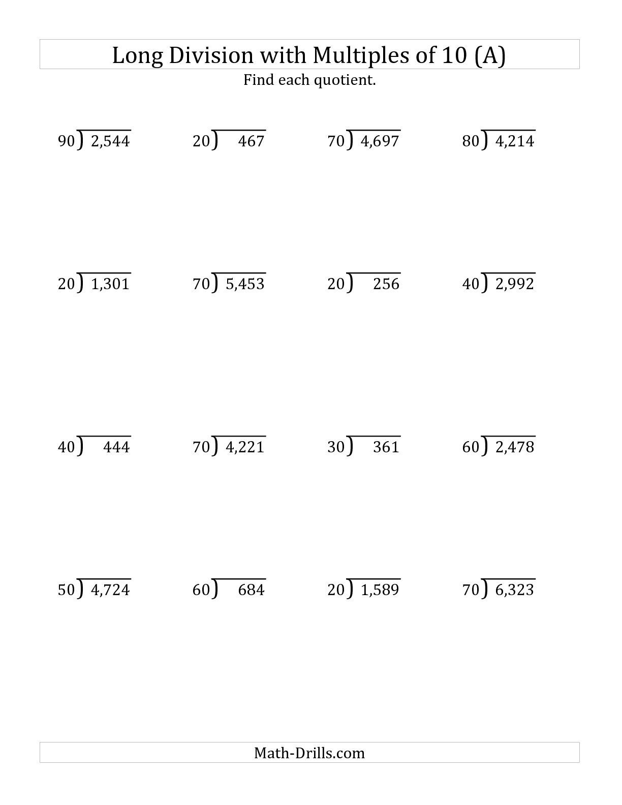 printable division worksheets
