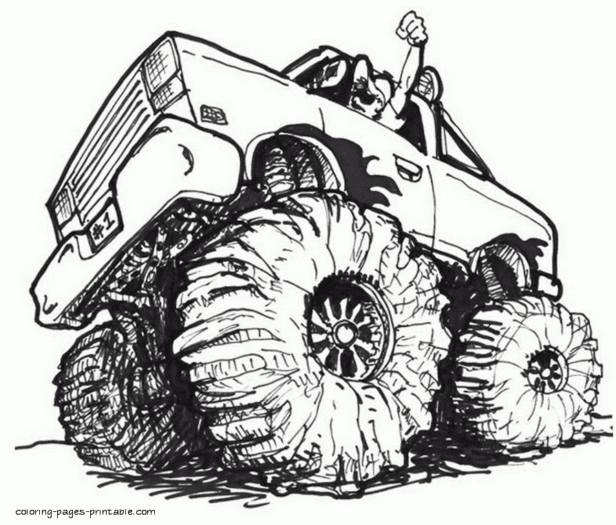 Free Printable Monster Truck Coloring Pages COLORING PAGES PRINTABLE COM