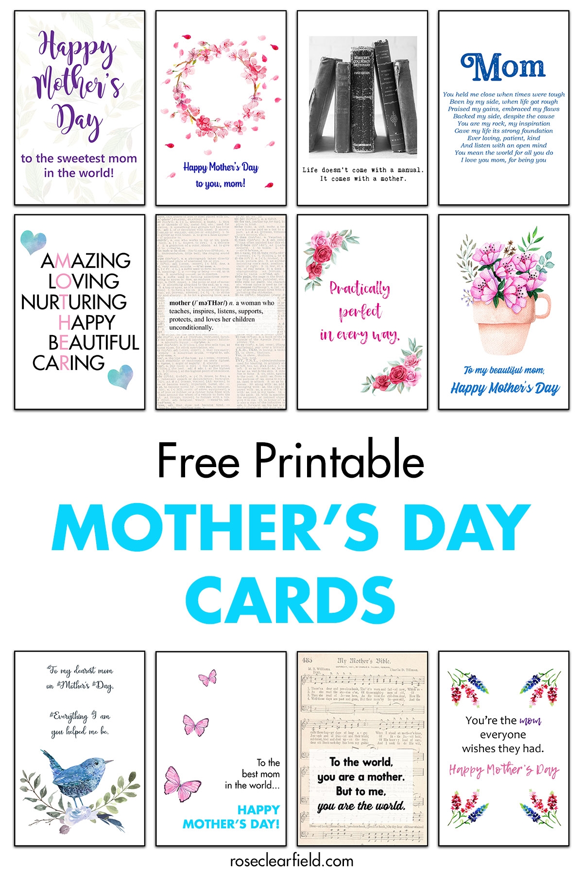 mothers day card free printable pdf