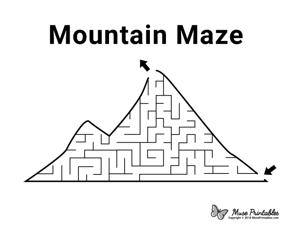 Free Printable Mountain Maze