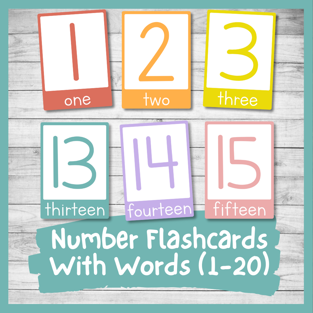 Free Printable Number Word Flash Cards