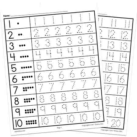 Free Printable Numbers Worksheet Download Free Printable Numbers 