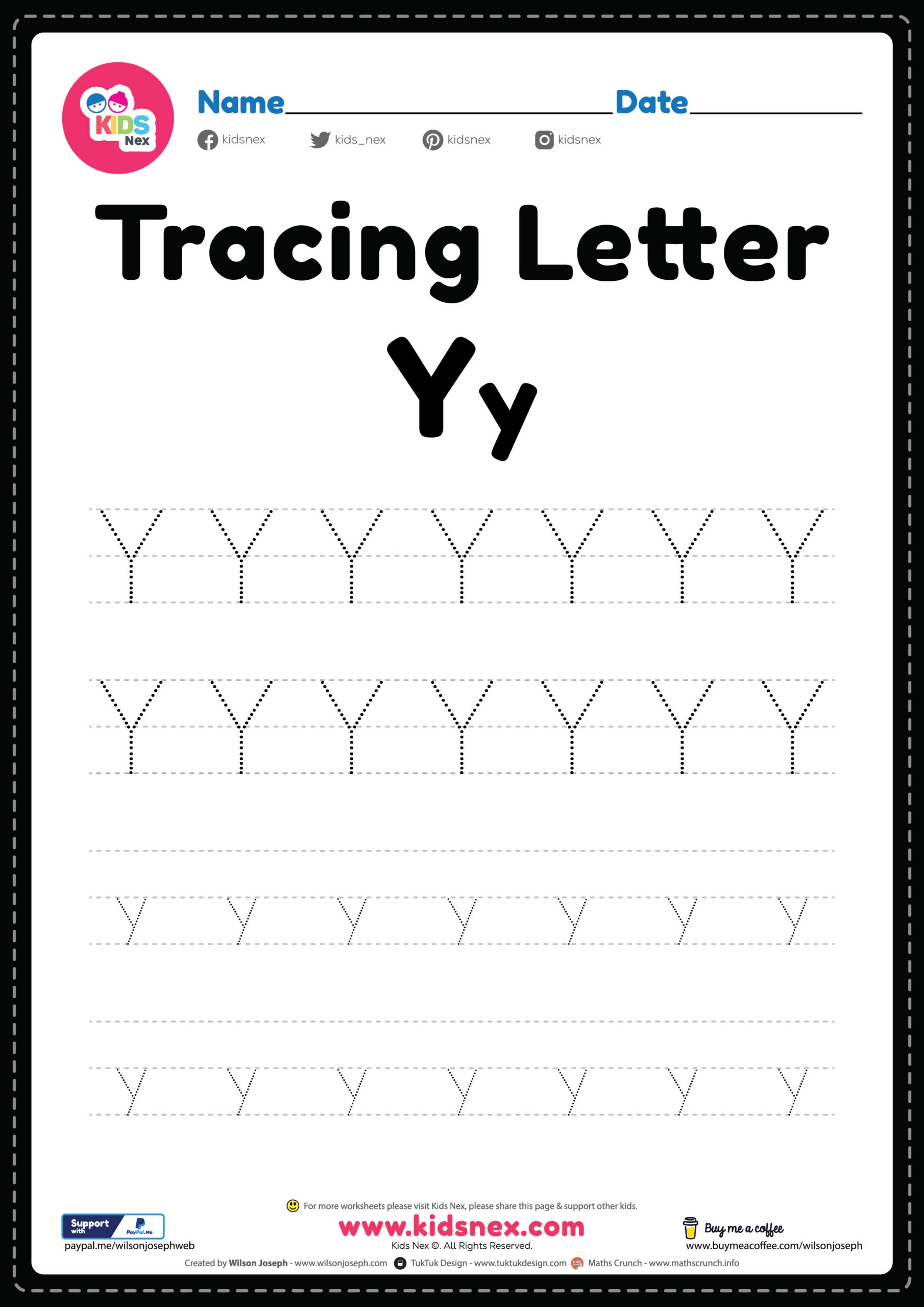 alphabet trace worksheet