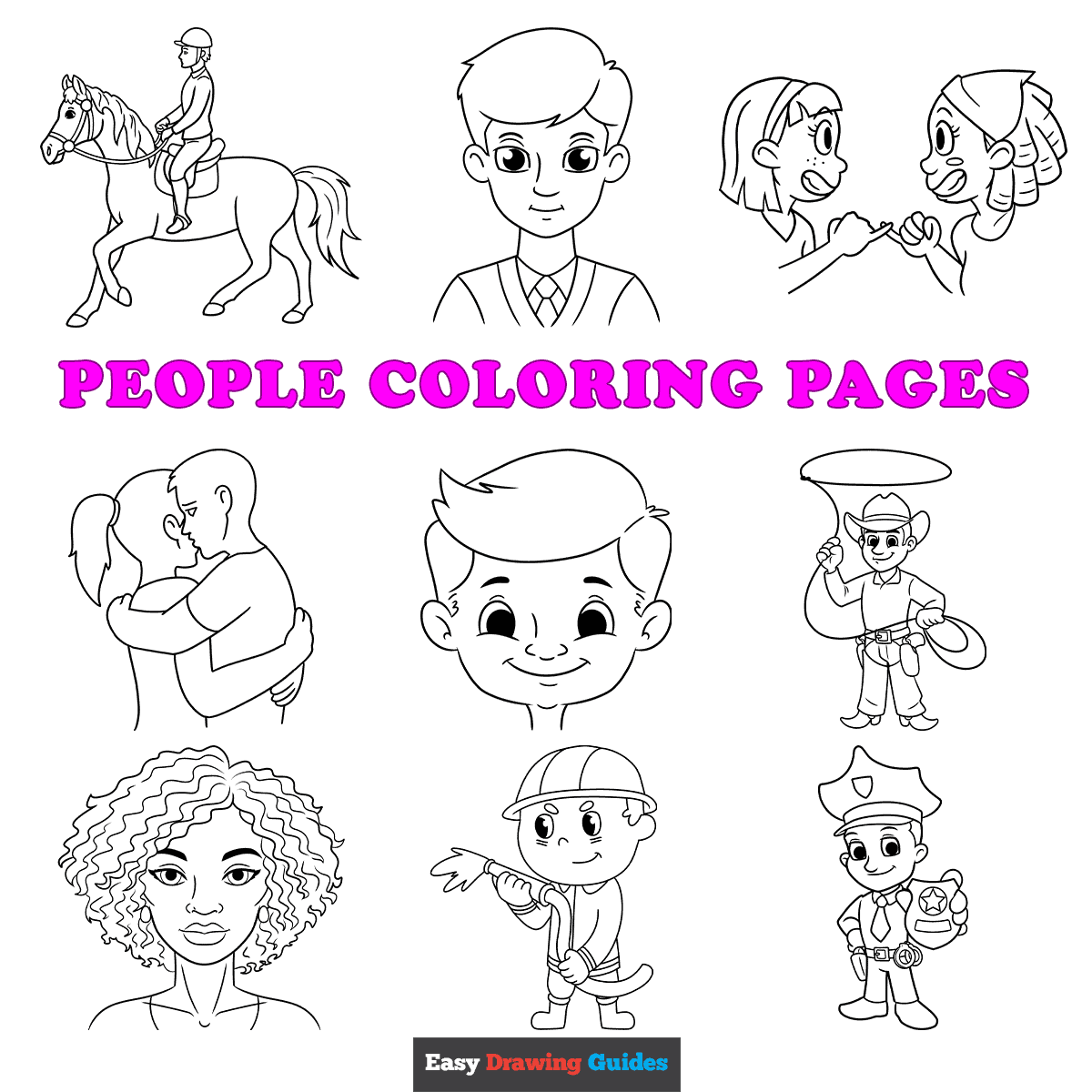 printable coloring pages of people