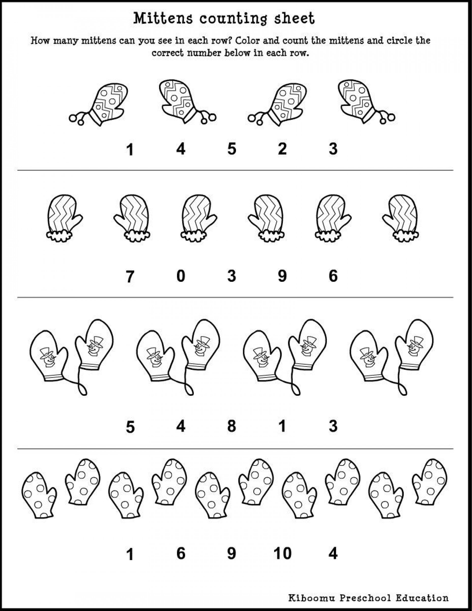pre k worksheets math