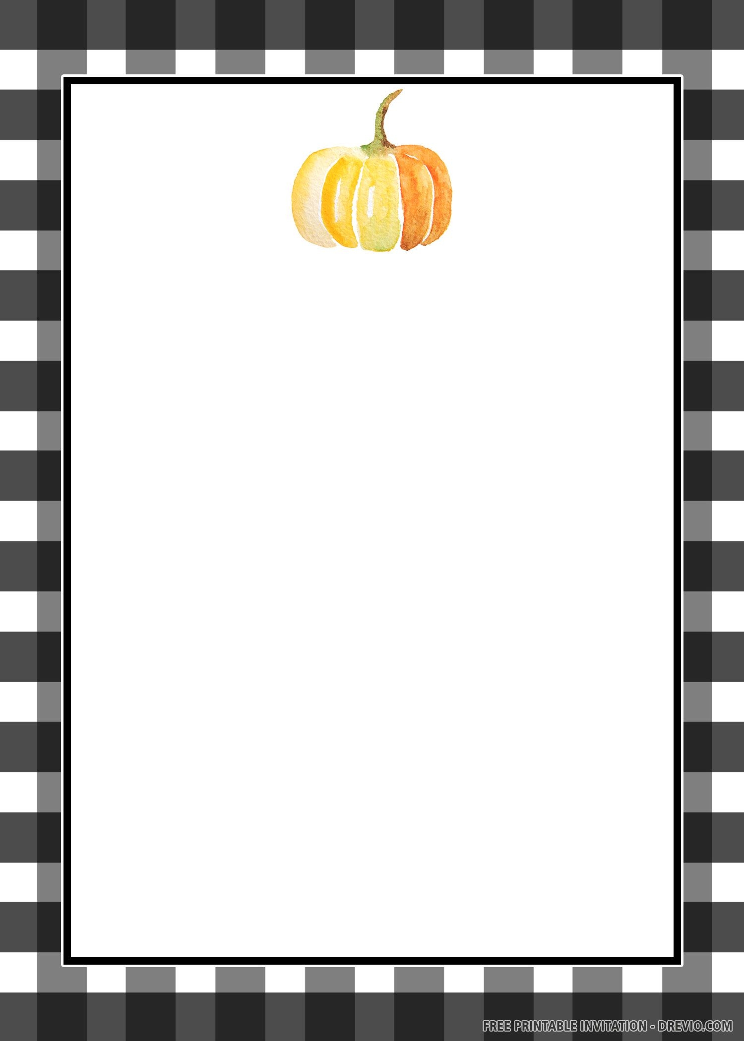 pumpkin invitation template free