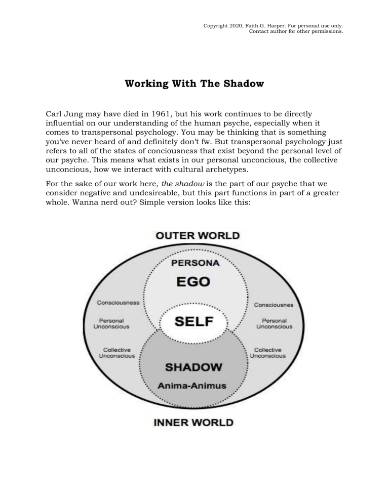 Free Printable Shadow Work Worksheet Free Worksheets Printable