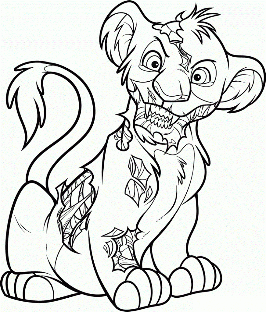 Simba Coloring Pages