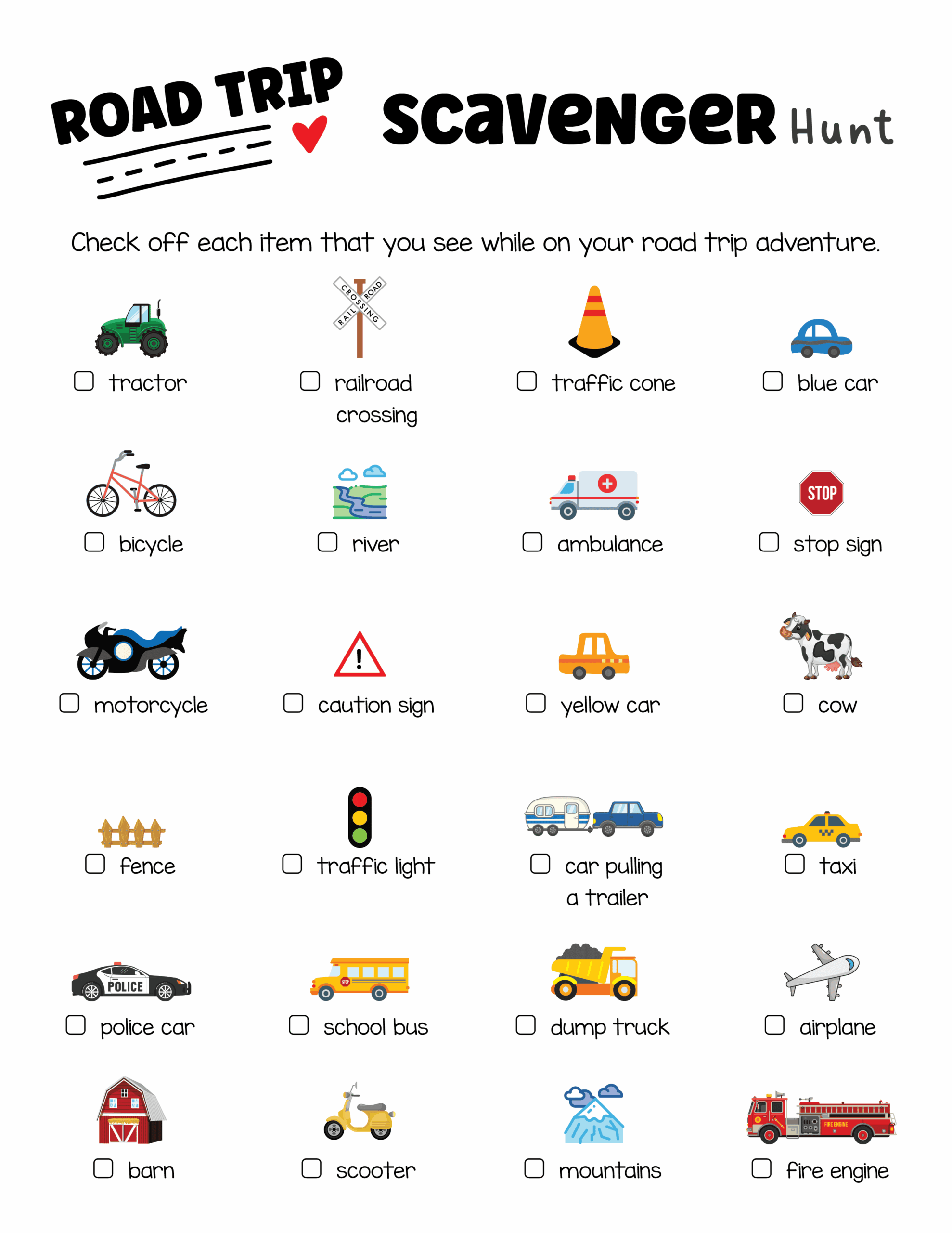 printable car games for kids free
