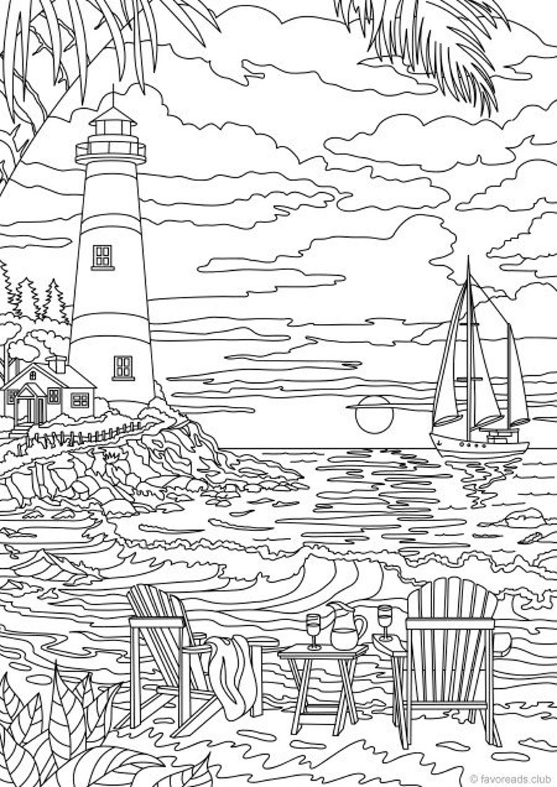 free printable summertime coloring pages