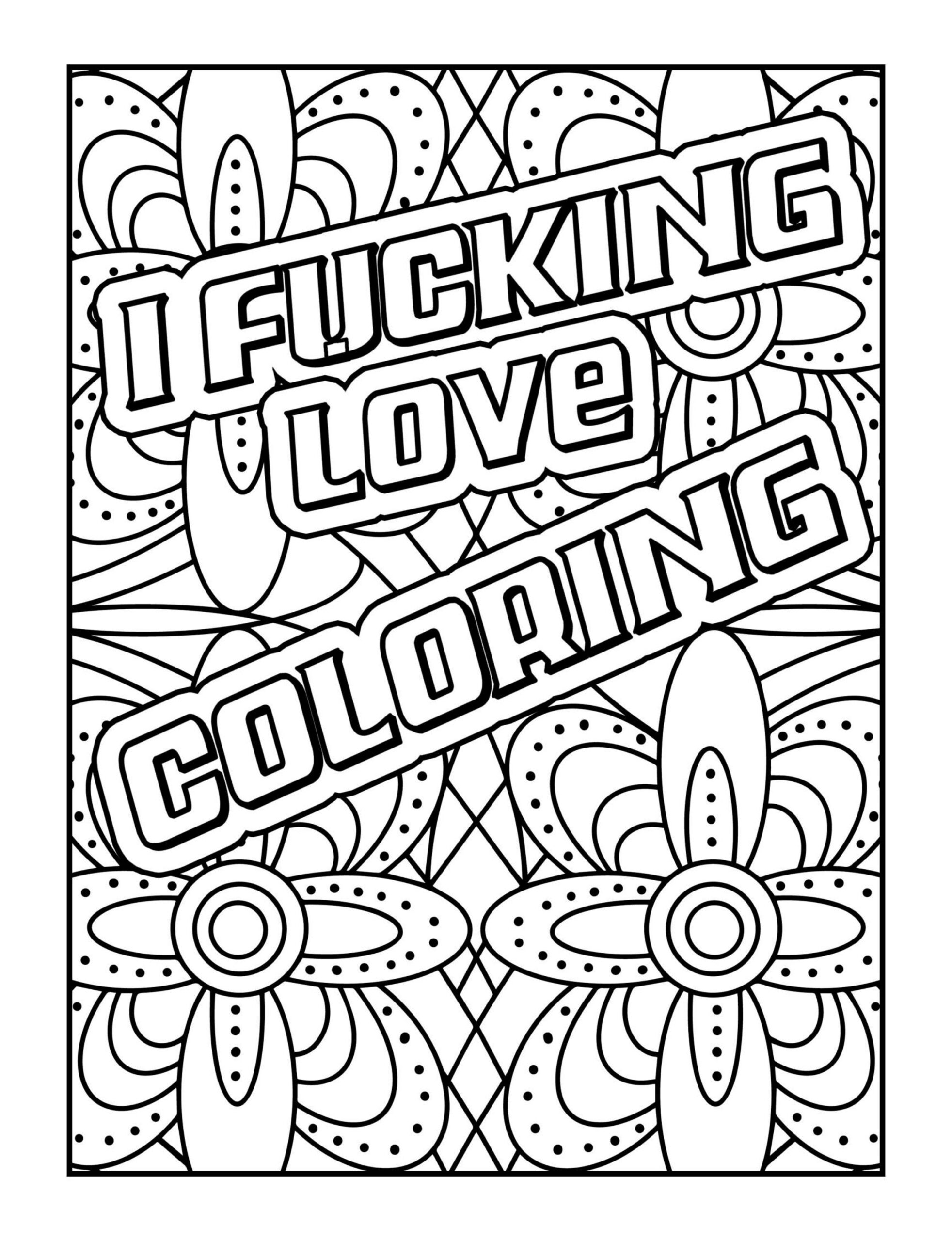 free printable swearing coloring pages