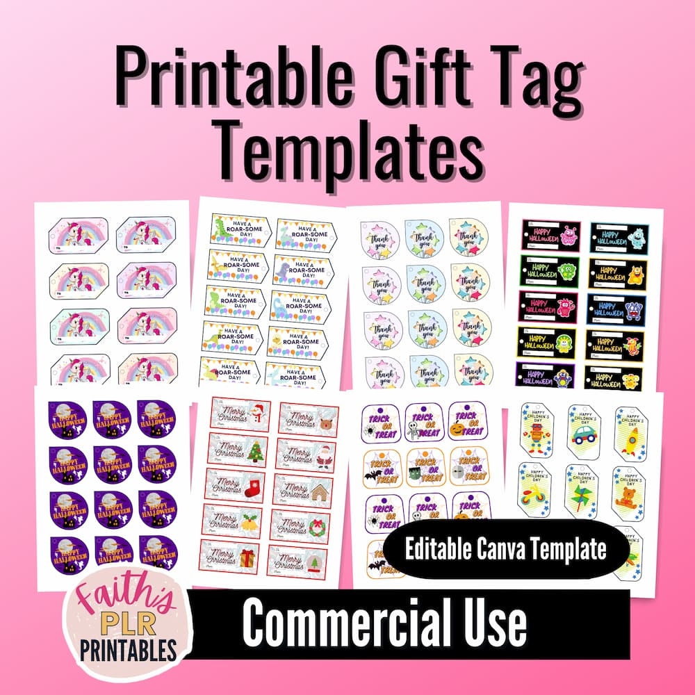 free printable tag templates