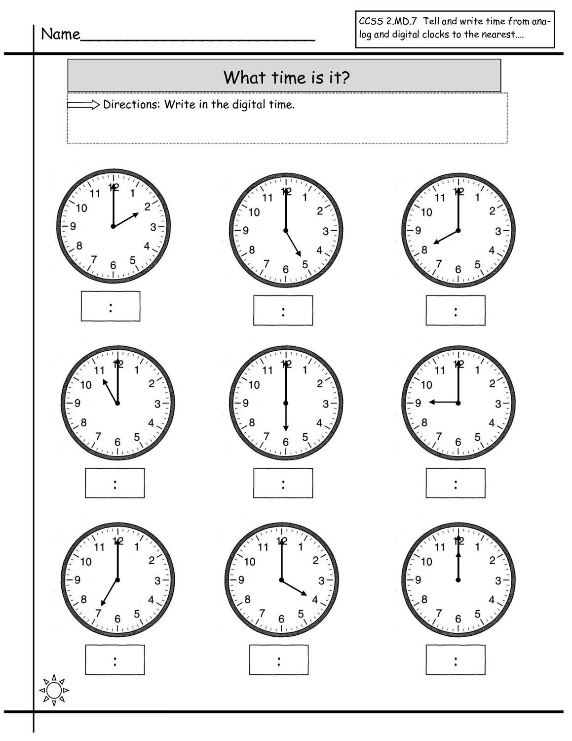 Free Printable Telling Time Worksheets Printable Worksheets